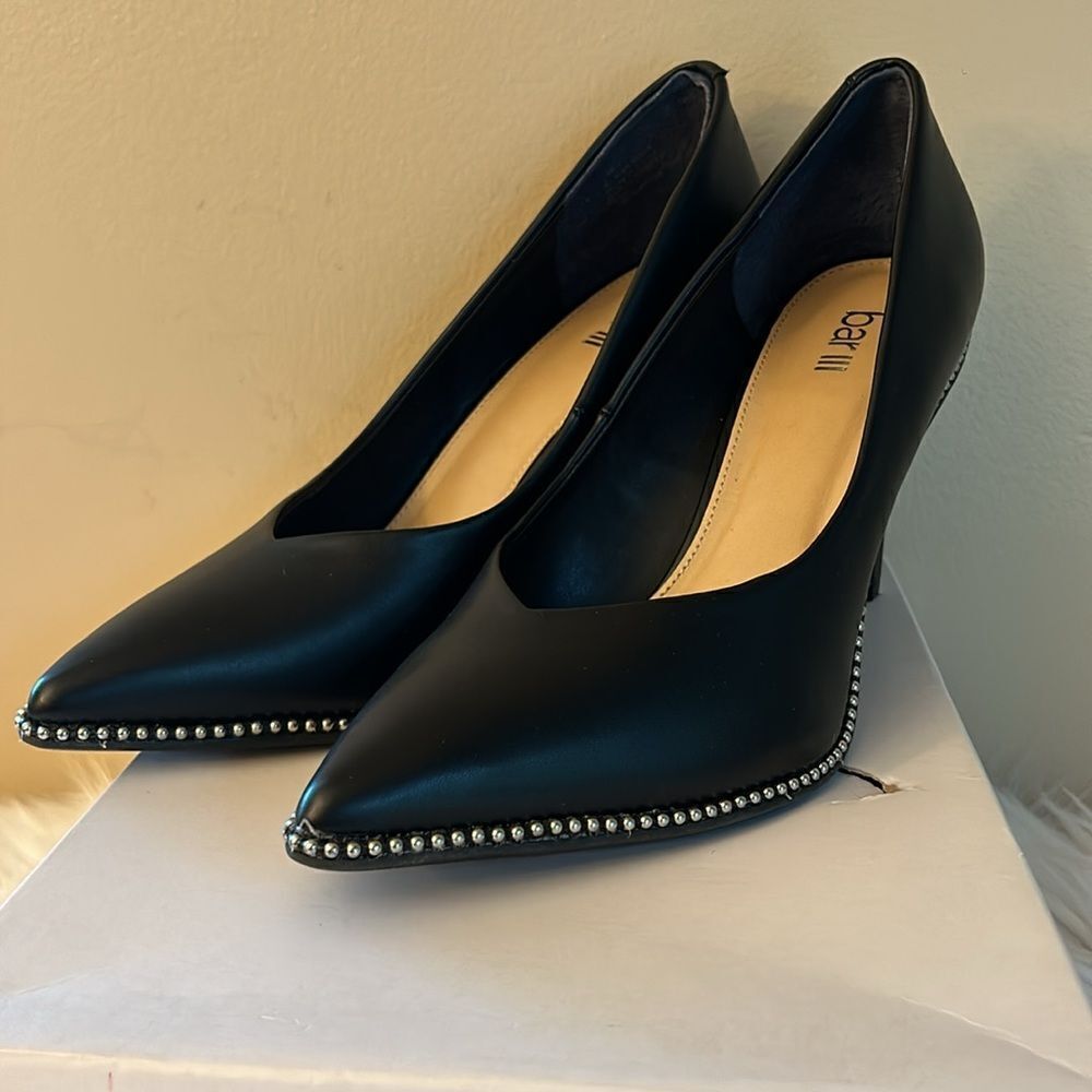 NWB Bar III Binsap Ball-Chain Studded Pumps - Size 10 - Picture 4 of 9